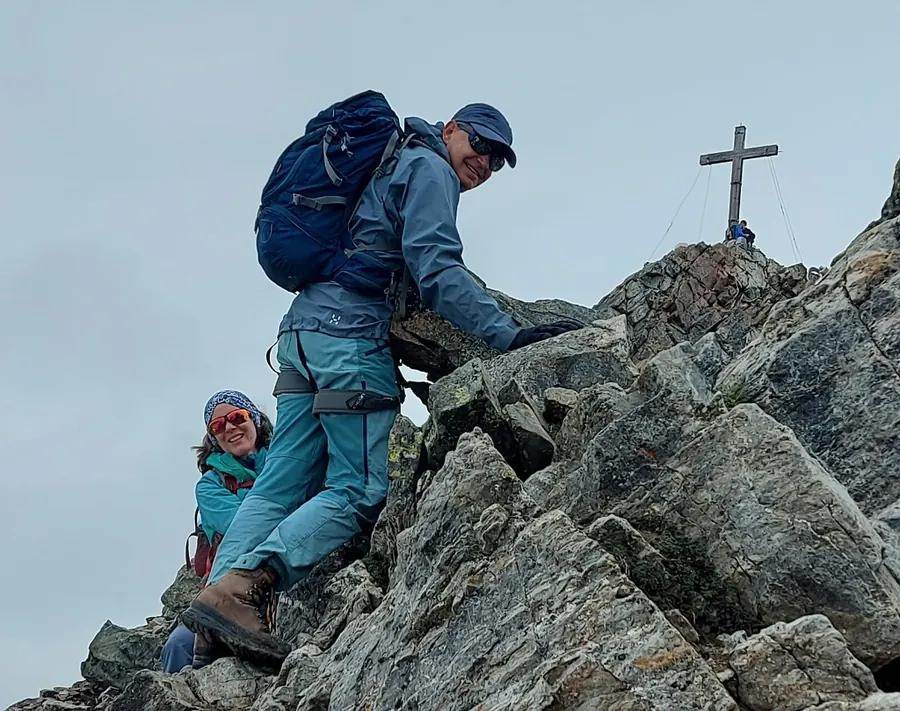 Gerd Bolliger beim Bergsteigen